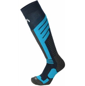 Mico Medium Weight Warm Control Ski Kids Sock - blu 30-32