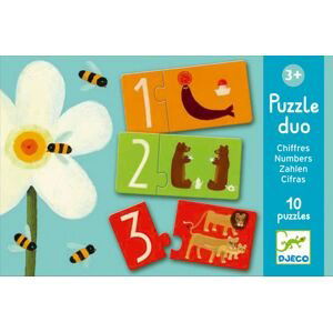 Duo puzzle Djeco - Čísla