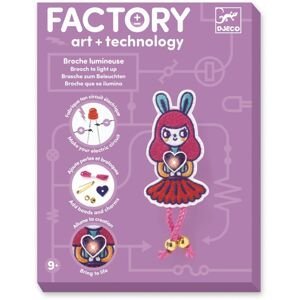 Kreativní e-textil sada Djeco Factory - brož Králičí slečna