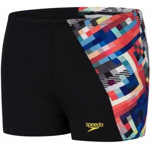 Speedo Junior Glitchcode Aquashort - black/blue/orange/red 176