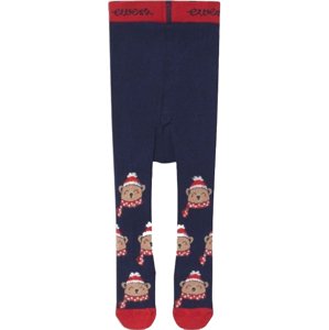 Ewers Babystrumpfh. Bär Thermo Weihnachten Thermo - navy 62