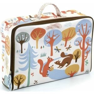 Djeco Dětský kufřík na zip – Veverky
