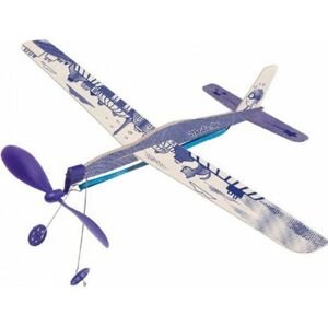 Moulin Roty Blue rubber band plane