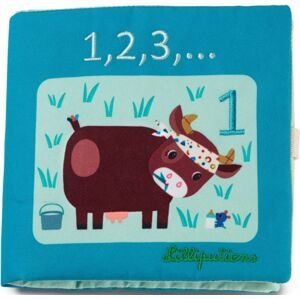 Lilliputiens Dětská textilní didaktická knížka- 1,2,3 počítání
