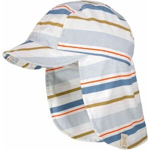 Maimo Kids-Cap with Visor - weiß-denim-streifen 49