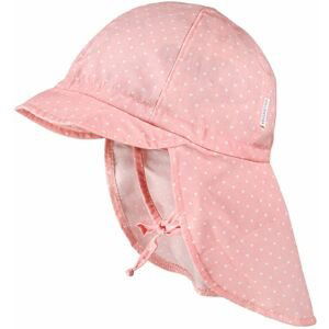 Maimo Mini Girl-Cap with Visor - pfirsichblüte-weiß-punkte 49