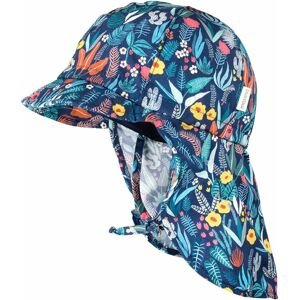 Maimo Mini Girl-Cap with Visor - marine-grün-blätter 49