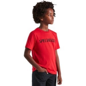 Specialized Youth Wordmark Tee SS - flo red 117-132
