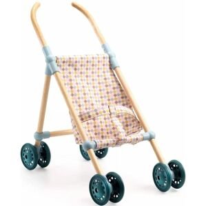 Djeco Dolls - Walking Wooden Stroller Little Cubes - 44 cm