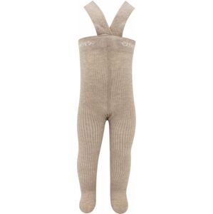 Ewers Strumpfhose Rippe Mit Trägern - dunkel beige mel. 74