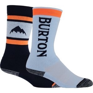 Burton Kids' Burton Weekend Midweight Socks (2 Pack) - Ballad Blue 27-29