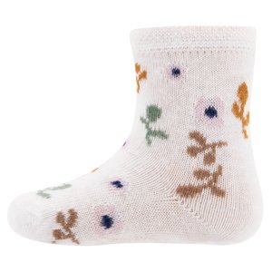 Ewers Socken GOTS Blumen - latte 23-26