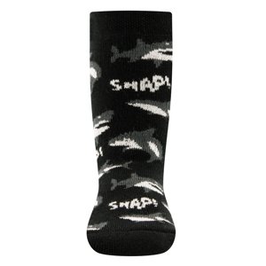 Ewers Stoppersocken SoftStep Haie - schwarz 23-24