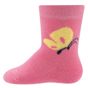 Ewers Krabbelsocken Schmetterling - h himbeere 19-22