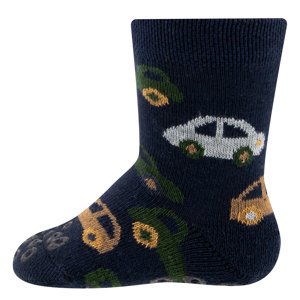 Ewers Krabbelsocken Autos - navy 19-22