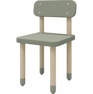 Flexa Židle s opěrkou Flexa - Dots (zelená)