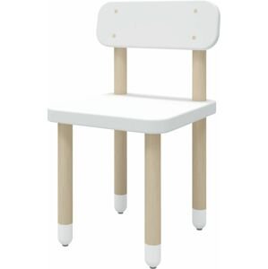 Flexa Židle s opěrkou Flexa - Dots (bílá)