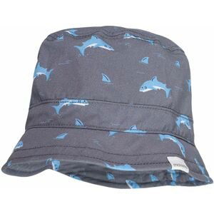 Maimo Mini Boy-Hat, Print - grau-hellblau-hai 51