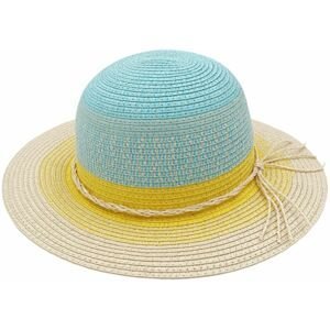 Maimo Kids Girl-Hat, Stripes - lagune/citrus 53