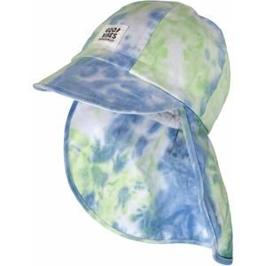Maimo Kids-Cap, Neck Protection - sommerblau/sunny lime 49