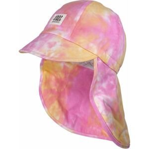 Maimo Kids-Cap, Neck Protection - rosa nelke/ringelblume 49