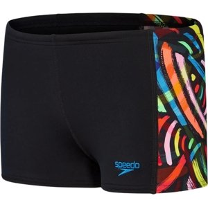 Speedo Digital Panel Aquashort - black/volcanic orange/fluo green/bright yellow/lapis 140