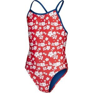 Speedo Allover Vback  - risk red/white/ammonite 164