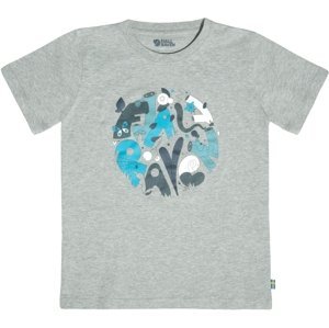 Fjallraven Kids Forest Findings T-shirt - Grey-Melange 110