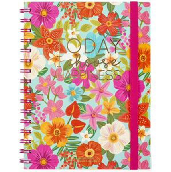Legami Spiral Notebook - Large Lined - Flowers