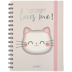 Legami Spiral Notebook - Large Lined - Kitty