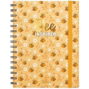Legami Spiral Notebook - Large Lined - Bee