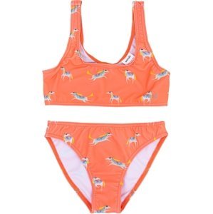 Wouki Dívčí dvoudílné plavky Tui - Peach pink 122
