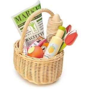 Tender Leaf Wicker Shopping Basket