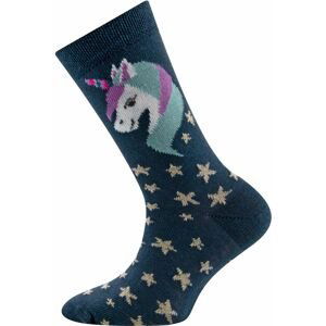 Ewers Socken Einhorn - tinte 31-34