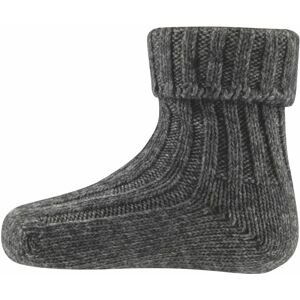 Ewers Socken GOTS Wolle - grau mel 39-42