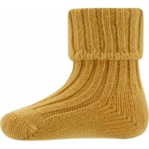 Ewers Socken GOTS Wolle - ocker 23-26