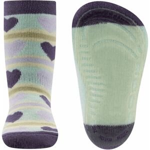 Ewers Stoppersocken SoftStep  Herzen - weintraube 25-26