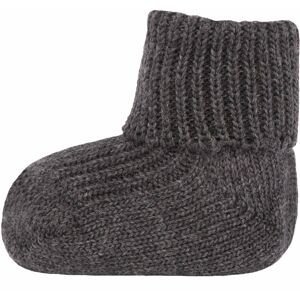 Ewers Socken Wolle mit Umschlag - anthrazit mel 18-19