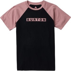 Burton Kids' Vault Short Sleeve T-Shirt - true black/powder blush 140