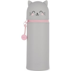Legami Kawaii  2-In-1 Soft Silicone Pencil Case - Kitty