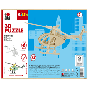 Marabu MARA 3D puzzle dřevěné - helikoptéra