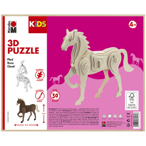 Marabu MARA 3D puzzle dřevěné - kůň