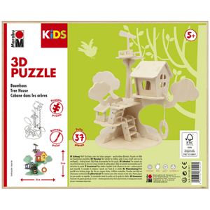 Marabu MARA 3D puzzle dřevěné - stromový dům