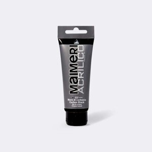 Akrylová barva Maimeri Acrilico 200 ml - černá karbonová 537