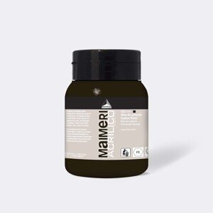 Akrylová barva Maimeri Acrilico 500 ml - černá karbonová 537
