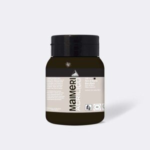 Akrylová barva Maimeri Acrilico 500 ml - černá mars 540