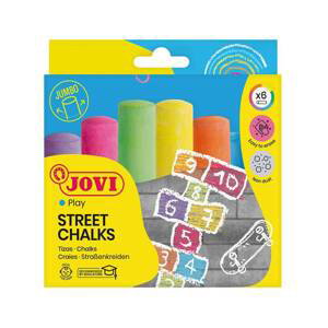 Jovi Street Chalk - chodníkové křídy, 6 ks, jasné barvy