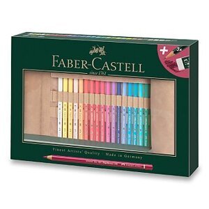 Faber-Castell Pastelky Faber Castell Polychromos sada 30 barev + tužky, rolovací pouzdro