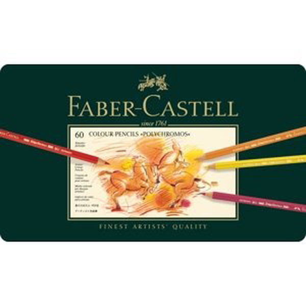Faber-Castell 110060 Polychromos 60 ks, Umělecké pastelky nejvyšší kvality