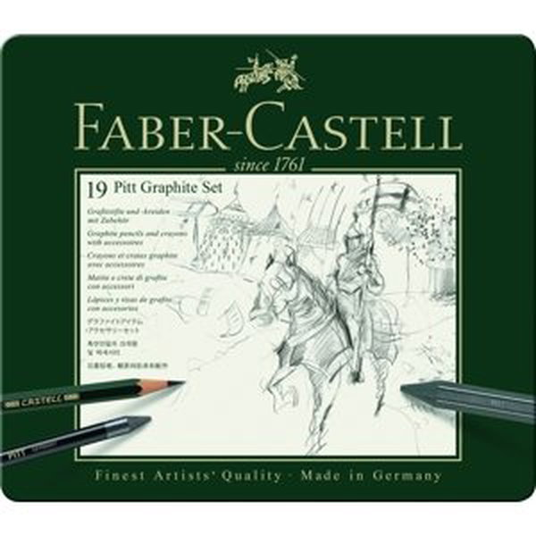Umělecká sada tužek Pitt Graphitte Set 19 ks Faber-Castell